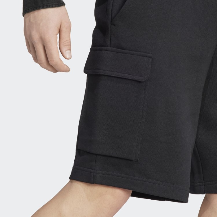 Bermuda Cargo French Terry Black Essentials Adidas