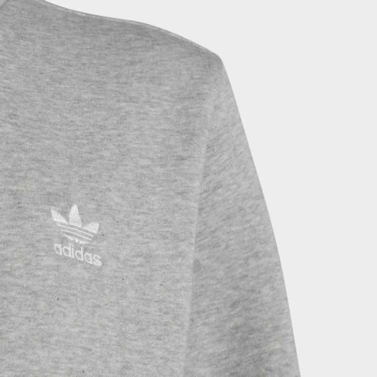 Moletom Adicolor Crew Cinza Médio Adidas