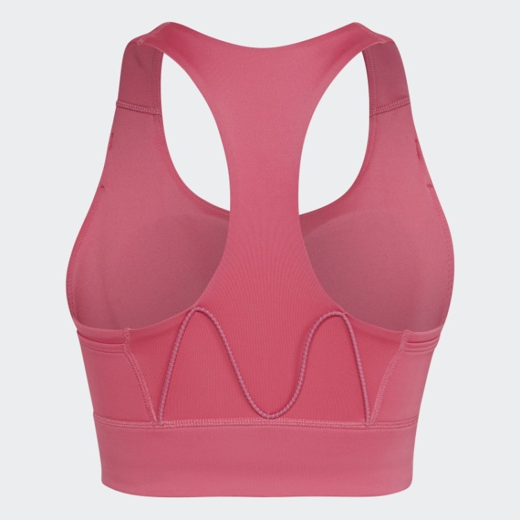 Sutiã De Bolso De Suporte Médio Magenta Adidas
