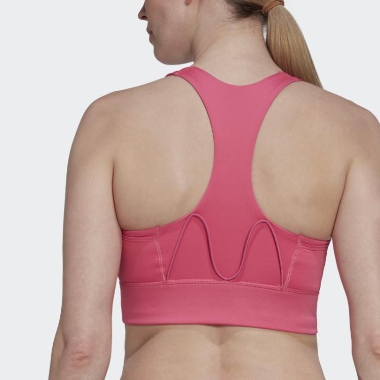 Sutiã De Bolso De Suporte Médio Magenta Adidas