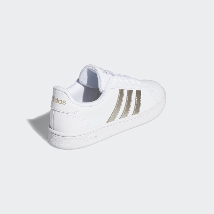 Tênis Adidas Grand Court Base Metalizado Platinado
