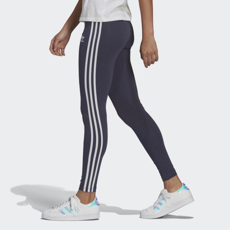 Meia-calça Azul Marinho Adicolor Com As Três Listras Adidas