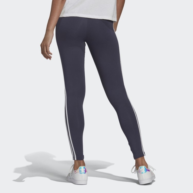 Meia-calça Azul Marinho Adicolor Com As Três Listras Adidas