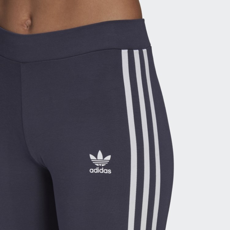 Meia-calça Azul Marinho Adicolor Com As Três Listras Adidas