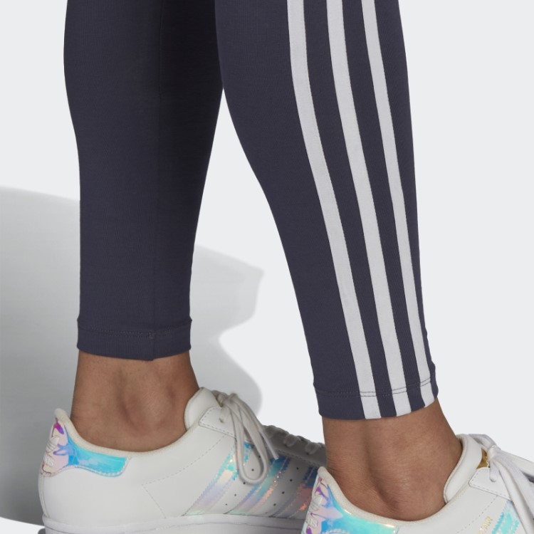 Meia-calça Azul Marinho Adicolor Com As Três Listras Adidas