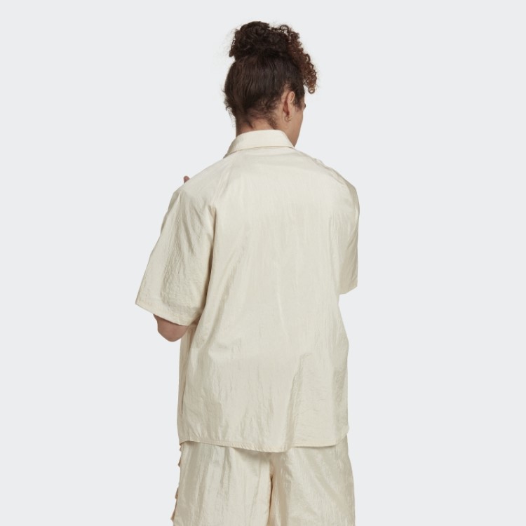 Overshirt De Manga Curta Branco Revelador Adidas