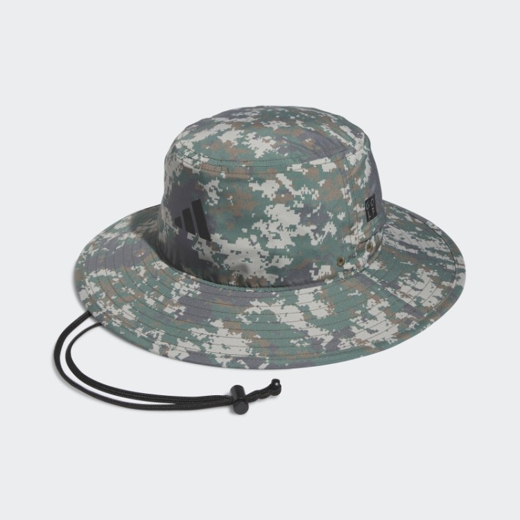 Boné Aba Larga Com Estampa Camuflada Adidas