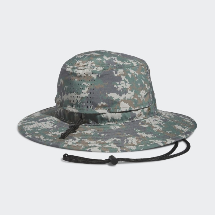 Boné Aba Larga Com Estampa Camuflada Adidas