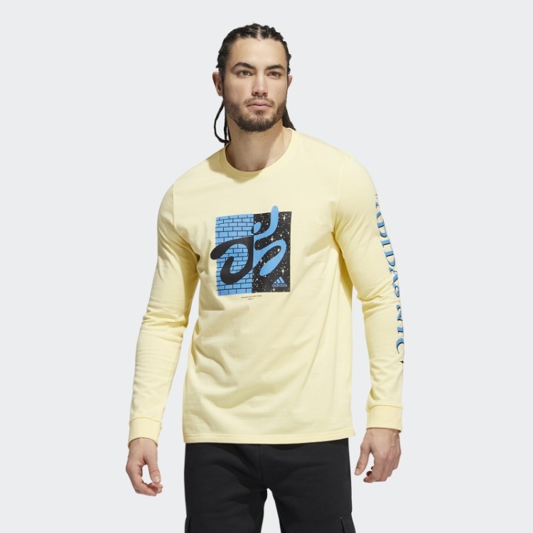 Adidas New York Series Camiseta Estampada Amarela