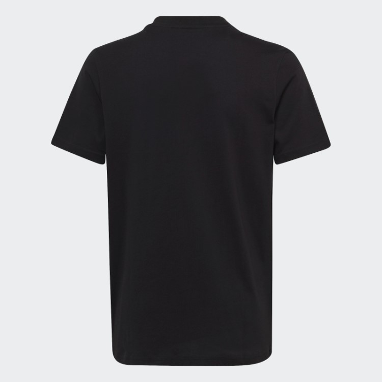 T-shirt De Algodão Com Logótipo Grande Essencial Adidas Preta