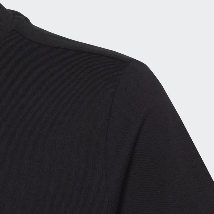 T-shirt De Algodão Com Logótipo Grande Essencial Adidas Preta