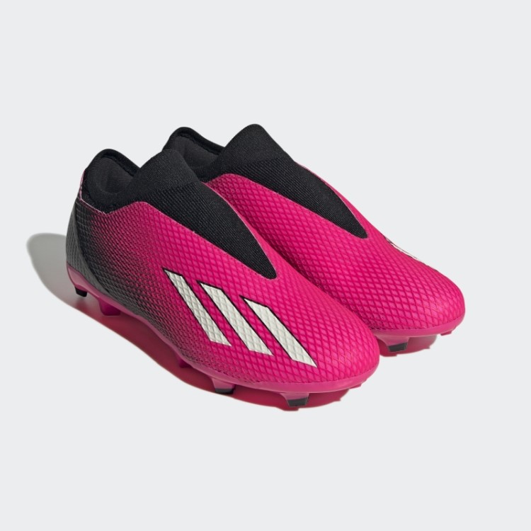 Adidas Pink X Speedportal.3 Chuteiras De Futebol De Campo Firme Sem Cadarço