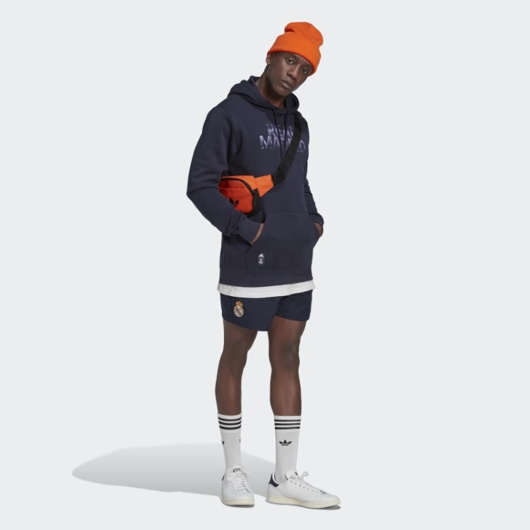 Adidas Real Madrid Moletom Com Capuz Gráfico Dna Noite Marinho