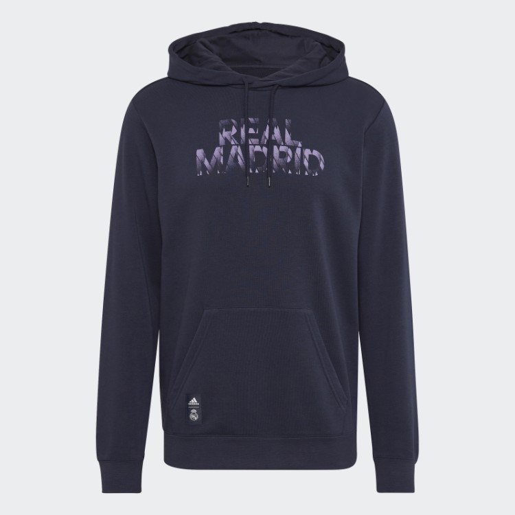 Adidas Real Madrid Moletom Com Capuz Gráfico Dna Noite Marinho