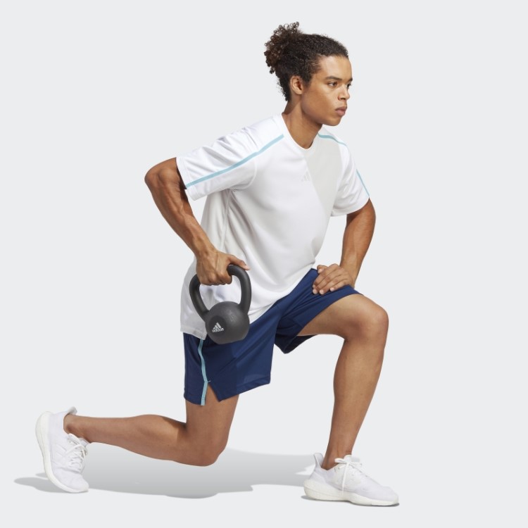 Bermuda Base De Treino Adidas Azul Escuro