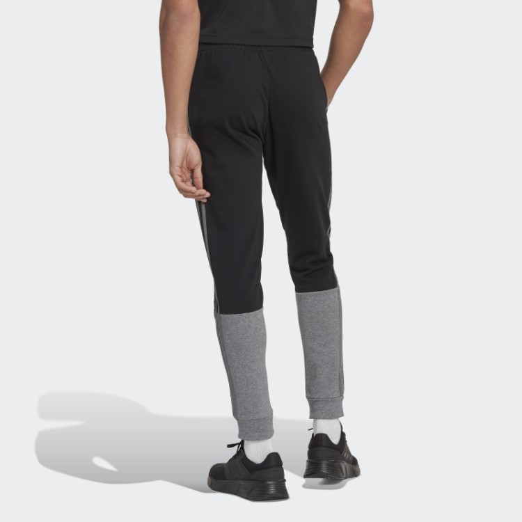 Calça Felpuda Francesa Adidas Black Essentials Mélange