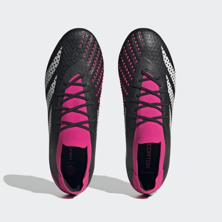 Adidas Predador Precisão.1 Chuteiras Pretas Para Chão Firme