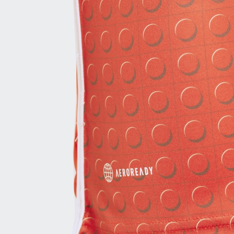 Ousado Laranja Adidas X Lego Moda Camisa Casa