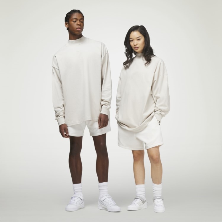Adidas Basquete Camiseta Manga Longa Alumínio Quente