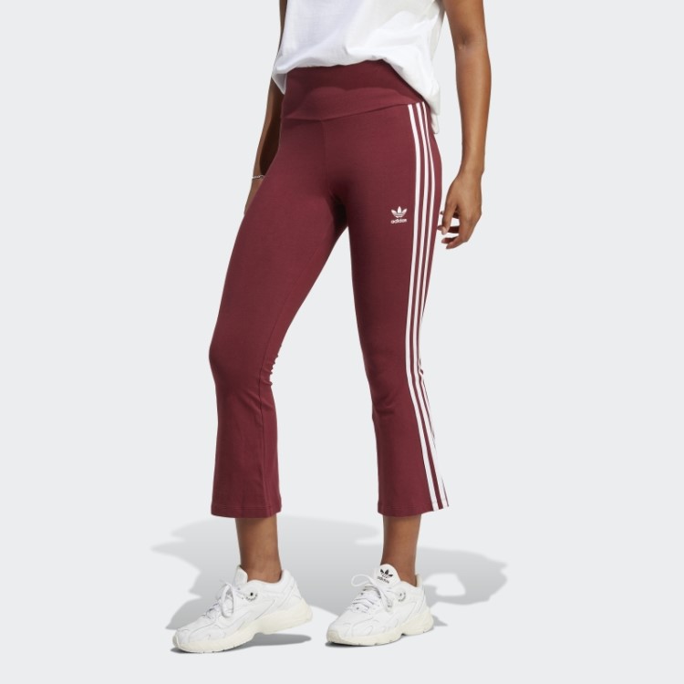 Legging Vermelho Adidas Adicolor Classics 3 Listras 7/8 Flare