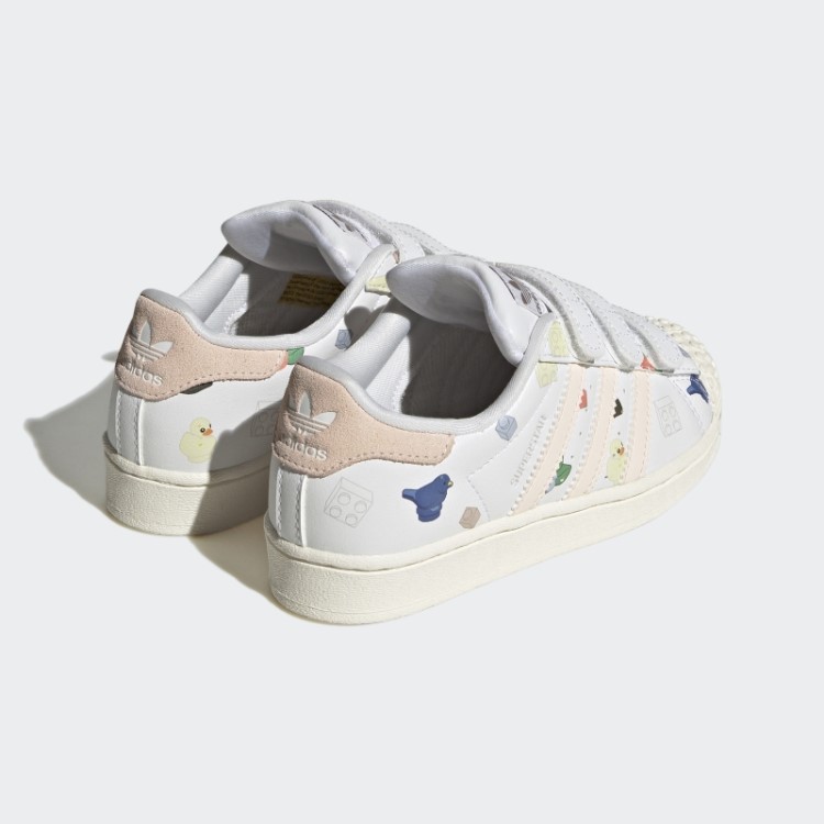 Sapatos Brancos Adidas Superstar X Lego Fashion