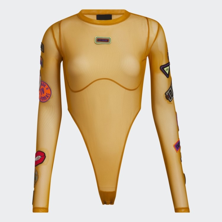 Body Em Power Mesh Laranja Focus Adidas