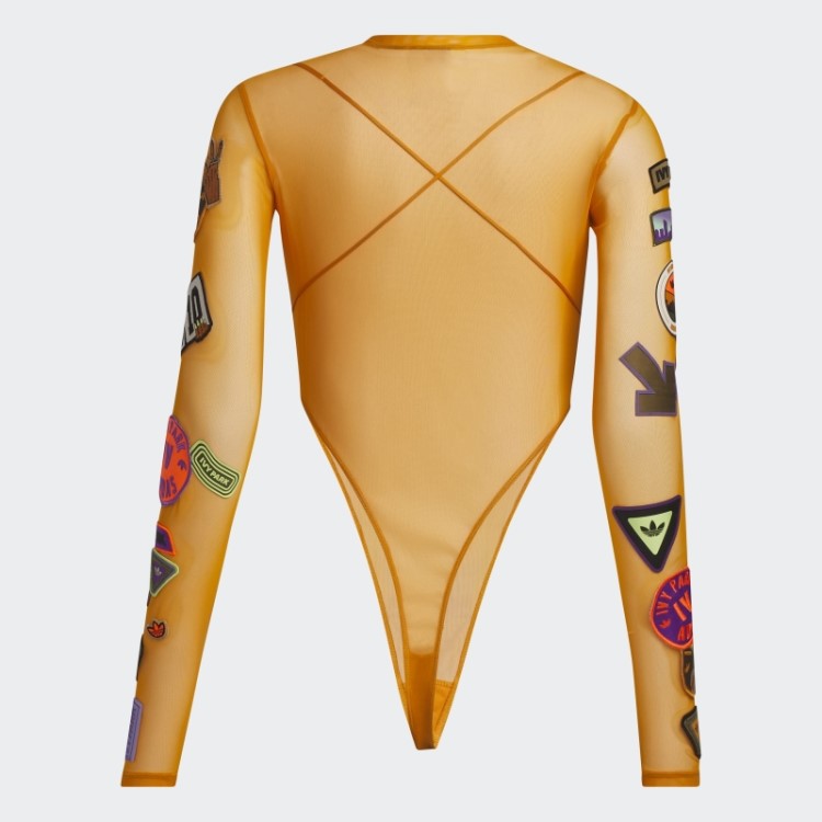 Body Em Power Mesh Laranja Focus Adidas