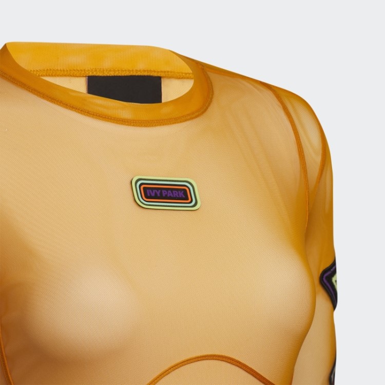 Body Em Power Mesh Laranja Focus Adidas
