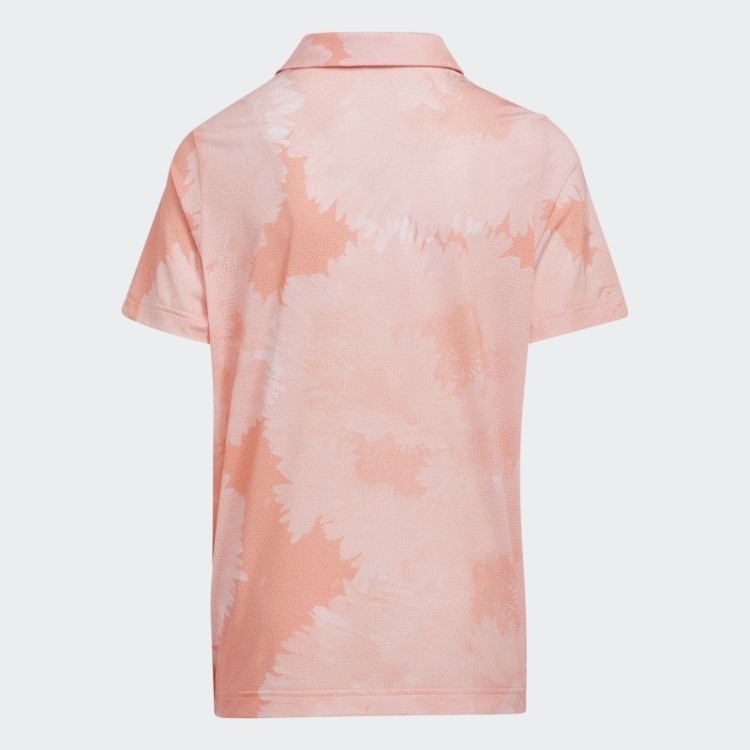 Adidas Camisa Polo De Malha De Flores Coral