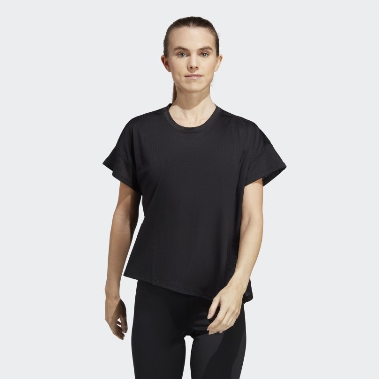 Camiseta De Treino Preta Adidas Hiit Aeroready Quickburn