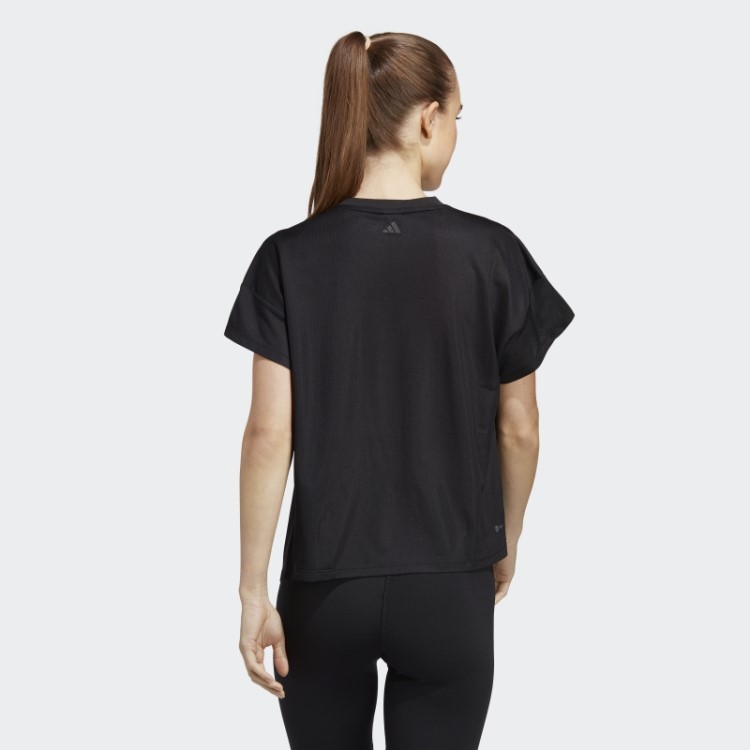Camiseta De Treino Preta Adidas Hiit Aeroready Quickburn