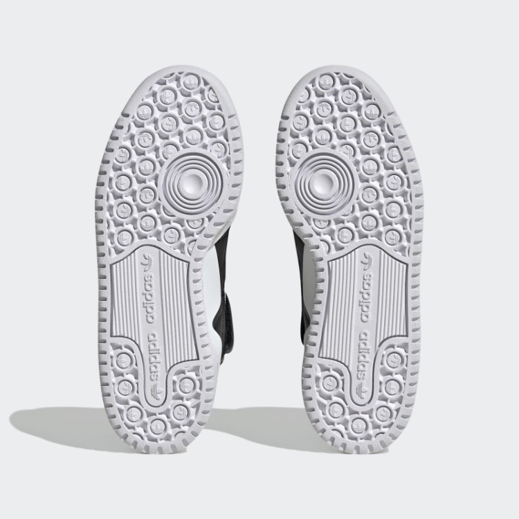 Elegantes Sapatos Pretos Adidas Forum Mid