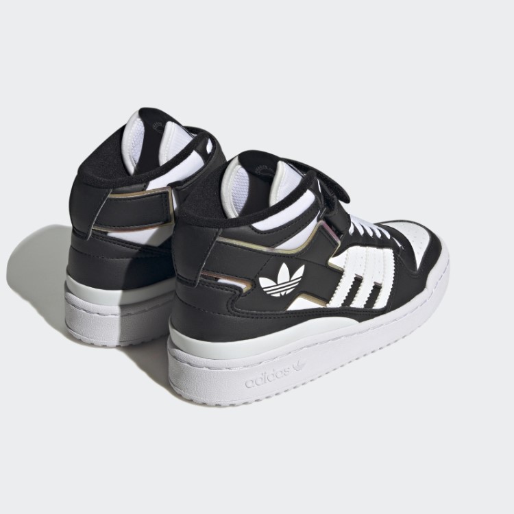 Elegantes Sapatos Pretos Adidas Forum Mid