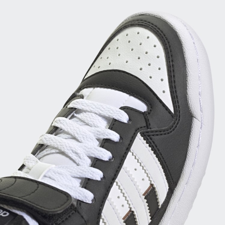 Elegantes Sapatos Pretos Adidas Forum Mid