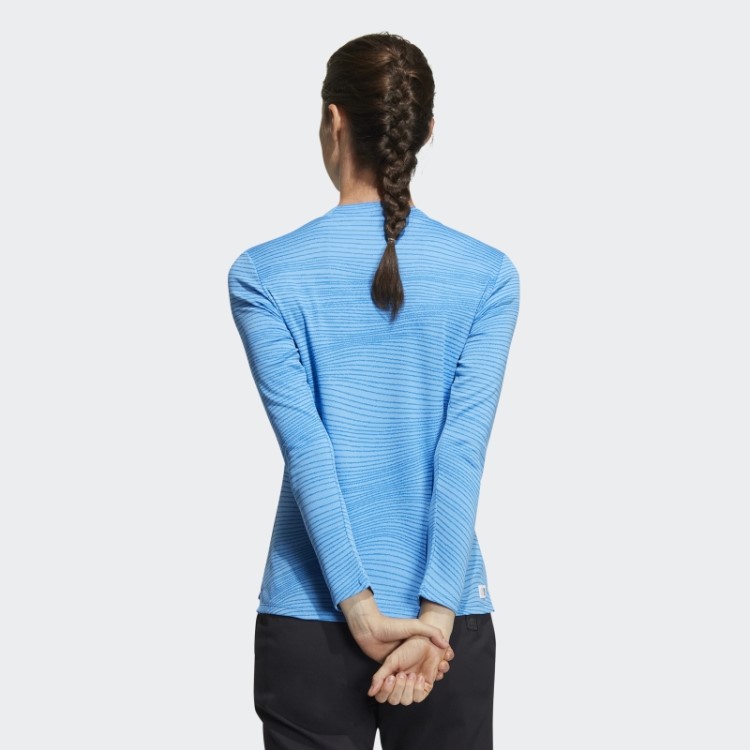 Feito Para Ser Refeito Camisa Gola Alta Manga Longa Azul Adidas