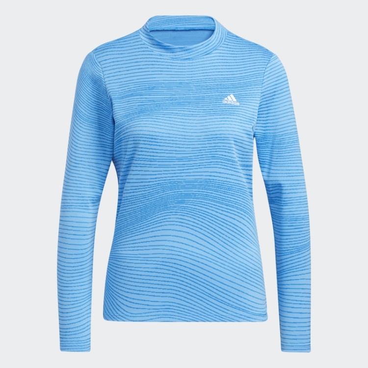 Feito Para Ser Refeito Camisa Gola Alta Manga Longa Azul Adidas