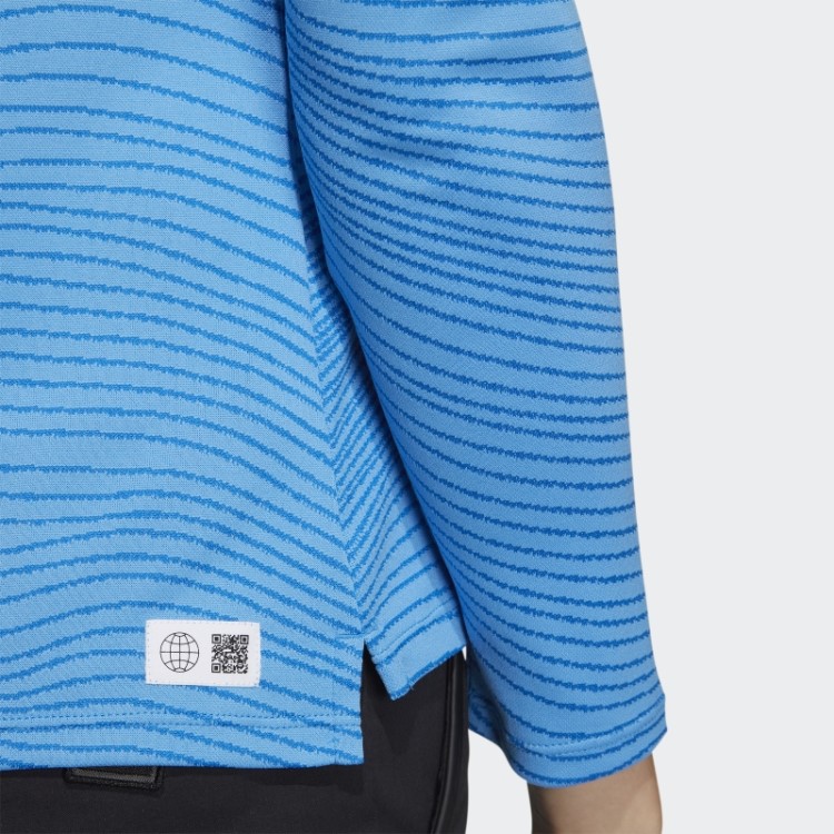 Feito Para Ser Refeito Camisa Gola Alta Manga Longa Azul Adidas