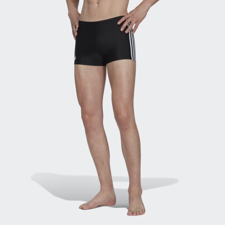 Boxers De Natação Com As 3 Riscas Clássicas Pretas Adidas