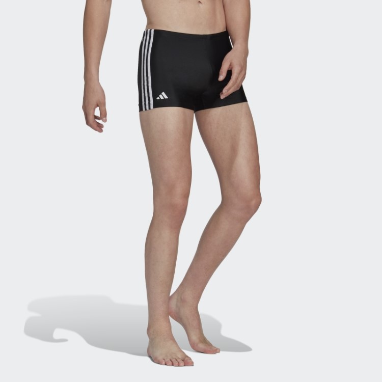 Boxers De Natação Com As 3 Riscas Clássicas Pretas Adidas