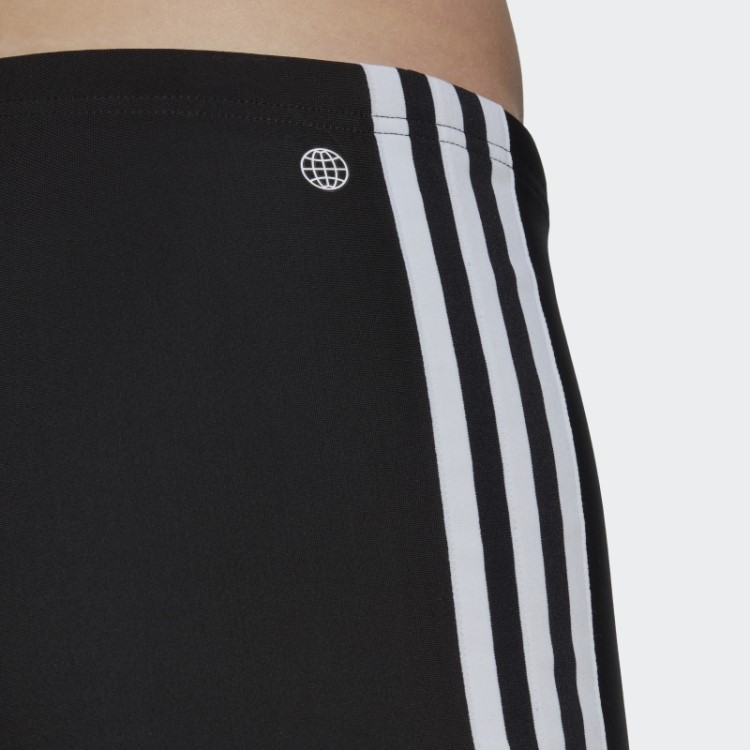 Boxers De Natação Com As 3 Riscas Clássicas Pretas Adidas