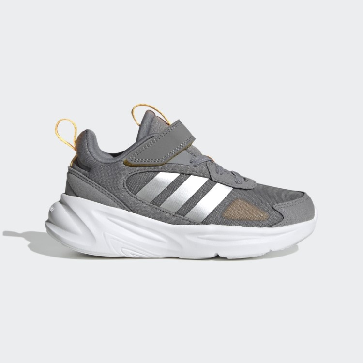 Tênis Ozelle Estilo De Vida De Corrida Com Tira Superior Em Renda Elástica Cinza Adidas