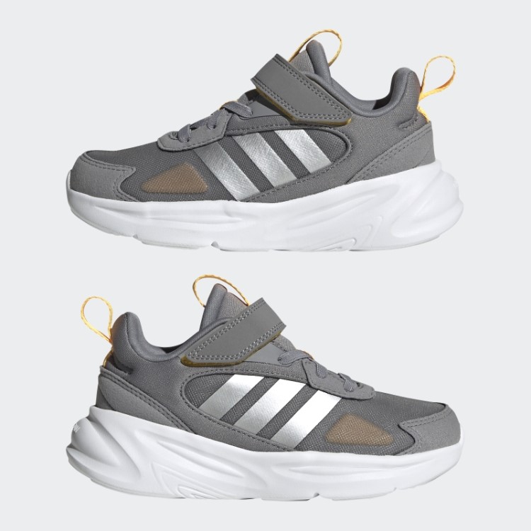 Tênis Ozelle Estilo De Vida De Corrida Com Tira Superior Em Renda Elástica Cinza Adidas