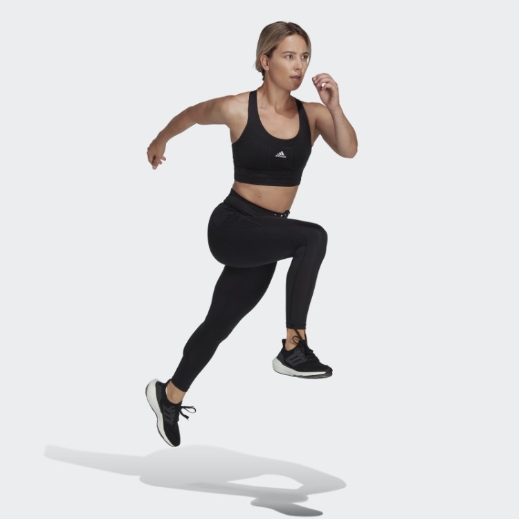 Legging Preta Essencial Para Corrida 7/8 Adidas