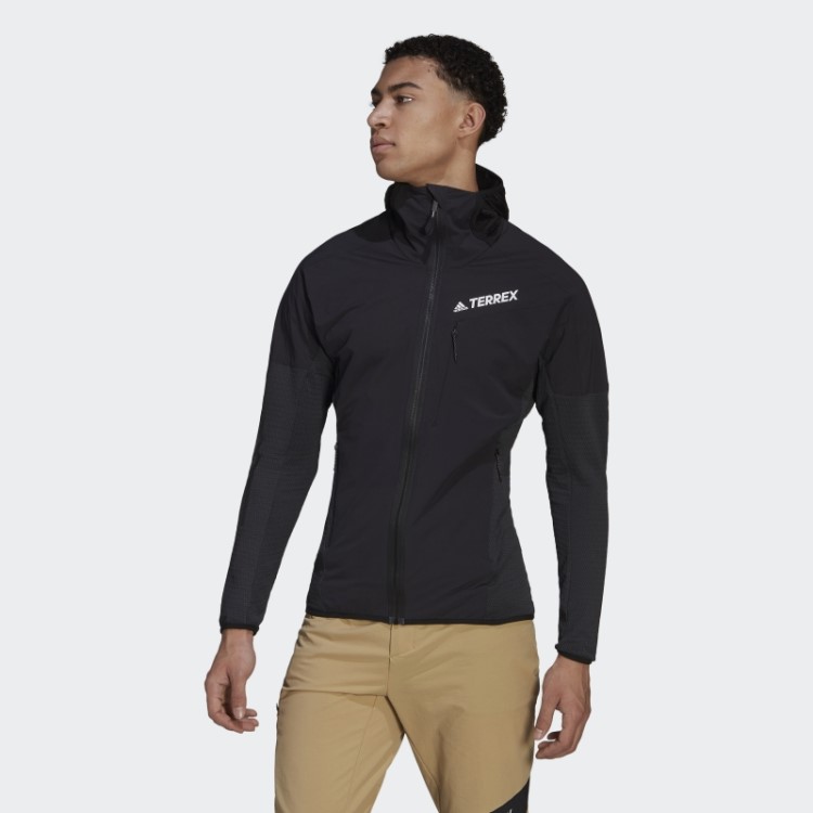 Jaqueta Techrock Flooce Wind Com Capuz Preto Adidas