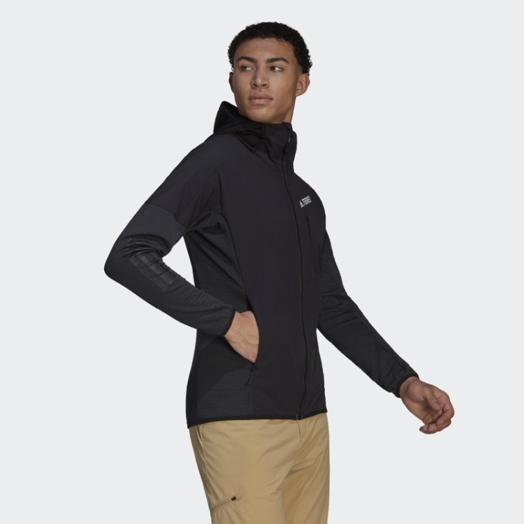 Jaqueta Techrock Flooce Wind Com Capuz Preto Adidas