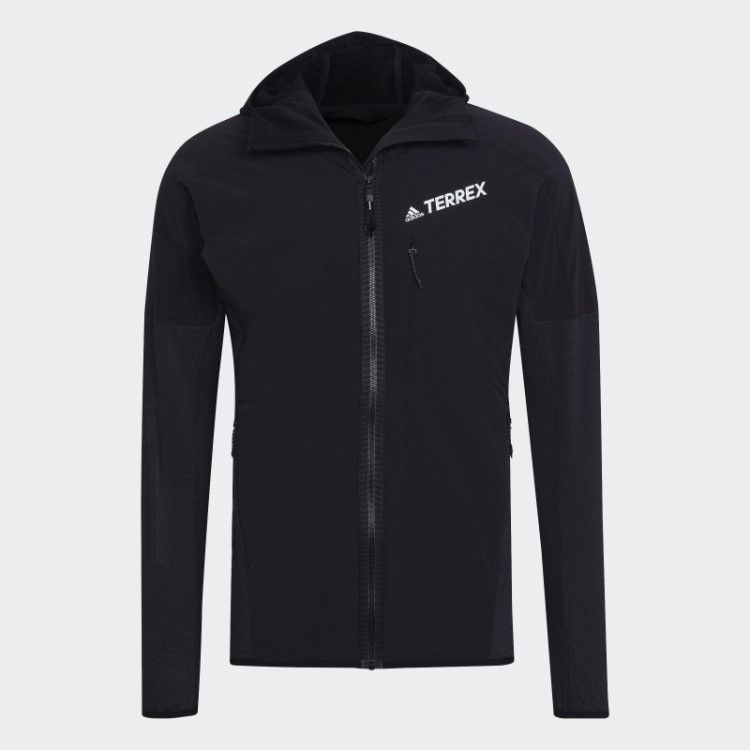 Jaqueta Techrock Flooce Wind Com Capuz Preto Adidas