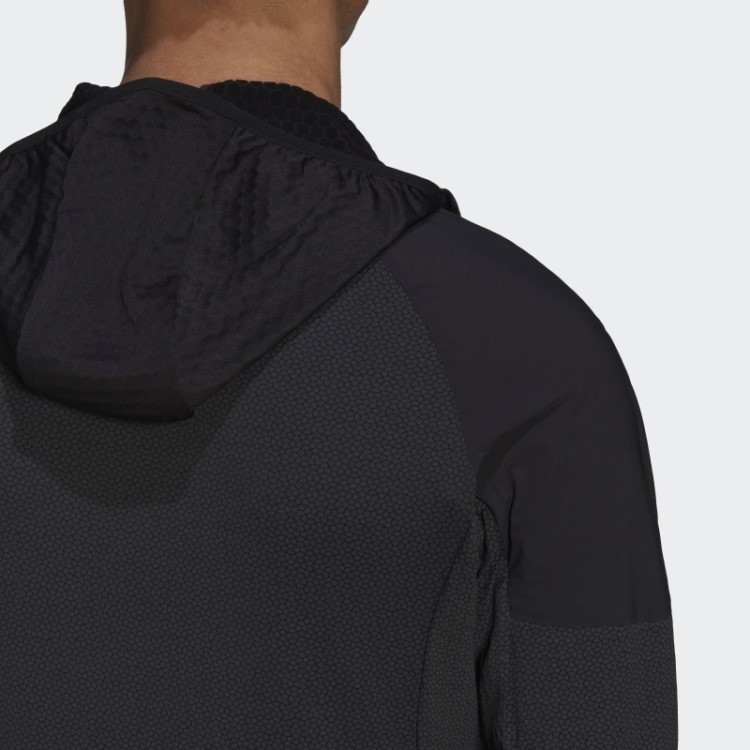 Jaqueta Techrock Flooce Wind Com Capuz Preto Adidas