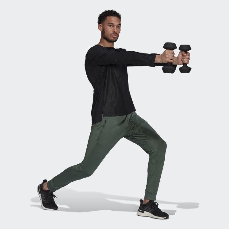 Adidas Blusa De Treino Preta Manga Longa Revestida Em Pu