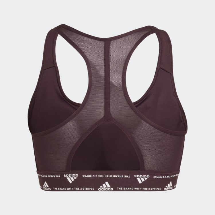 Sutiã De Treinamento De Suporte Médio Marrom Powerreact Adidas