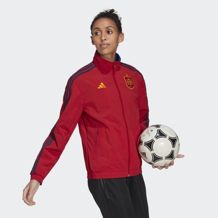 Jaqueta Hino Da Espanha Vermelho Adidas